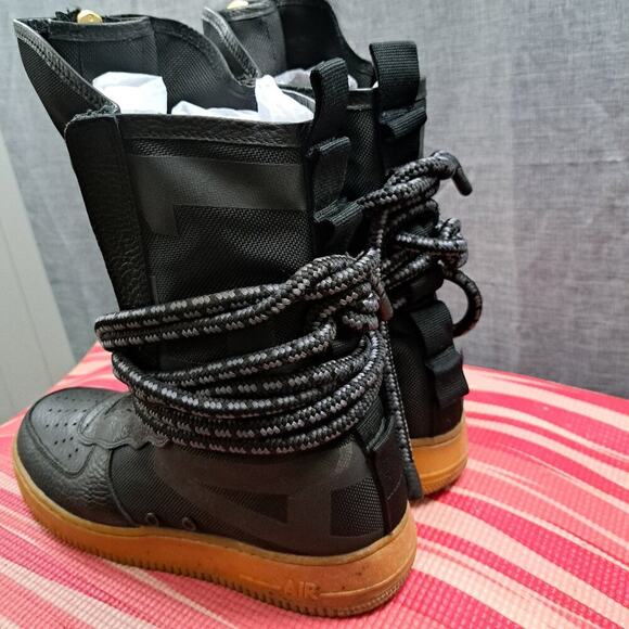 %Size 10.5 - Nike Sf Air Force 1 High Black Gum 2017 - AA1128-001 Men / A 24 main image 11